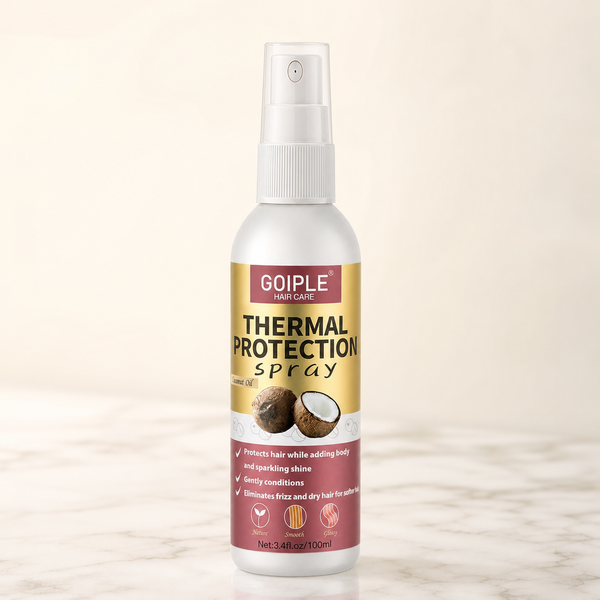Crown Guard heat protectant spray — neutral studio hero