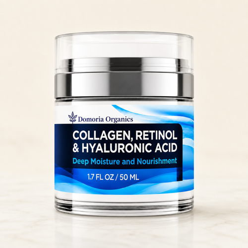 Day Spring collagen day cream airless jar — neutral studio hero