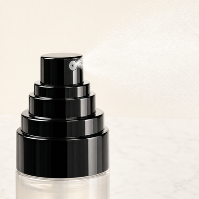 Dew Veil atomizer macro with mist droplets