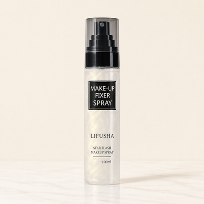 Dew Veil setting mist bottle — neutral studio hero
