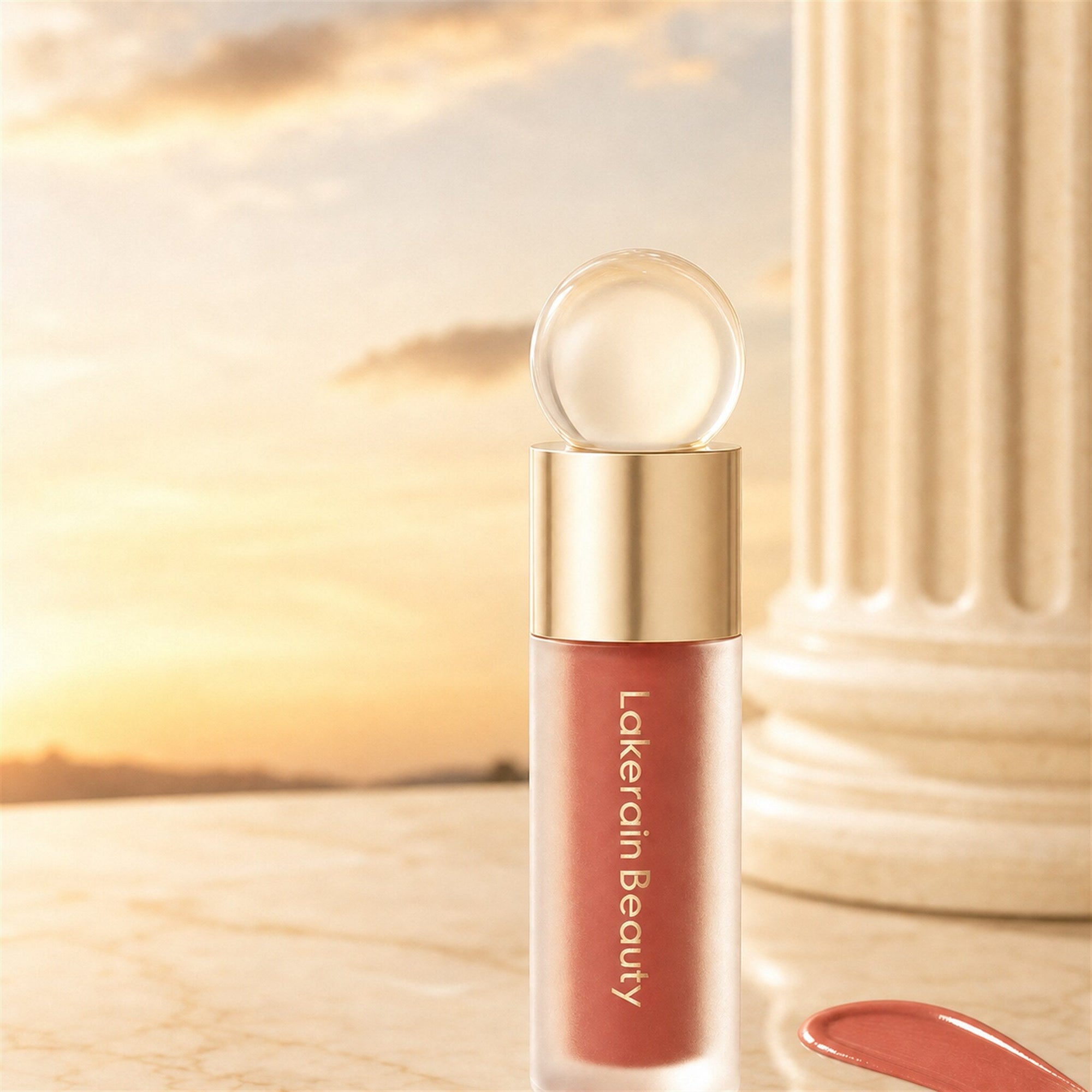 Golden Hour as delivered — velvet liquid blush with original label