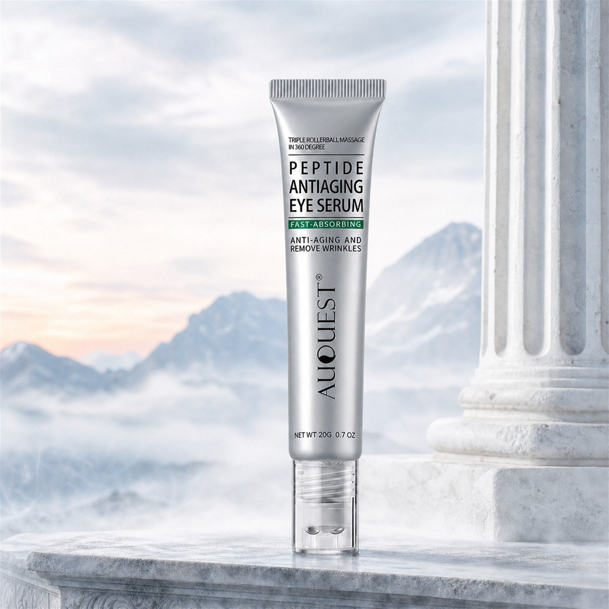 Morning Mist as delivered — peptide eye serum with original label