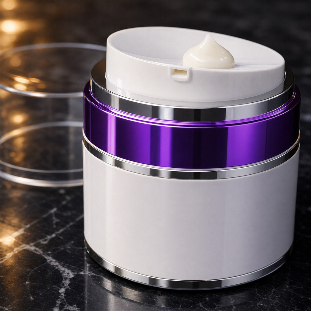 Night Nectar airless jar macro with cream dose