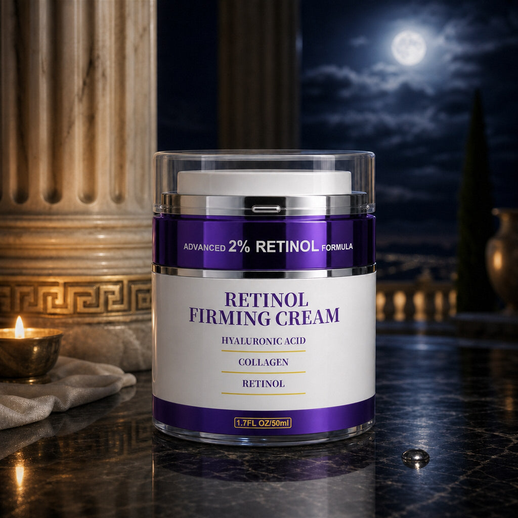 Night Nectar as delivered — retinol firming cream jar with original label