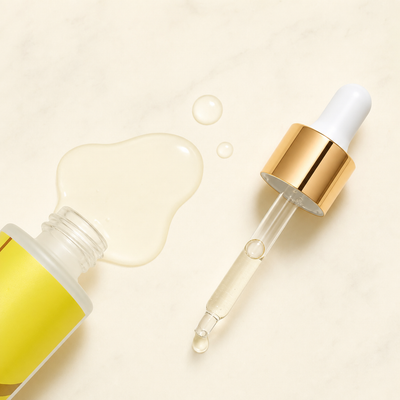 Still Waters gel serum texture macro with dropper